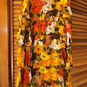 Anthropologie Wolven tiered midi skirt. Size 10. Like new condition.